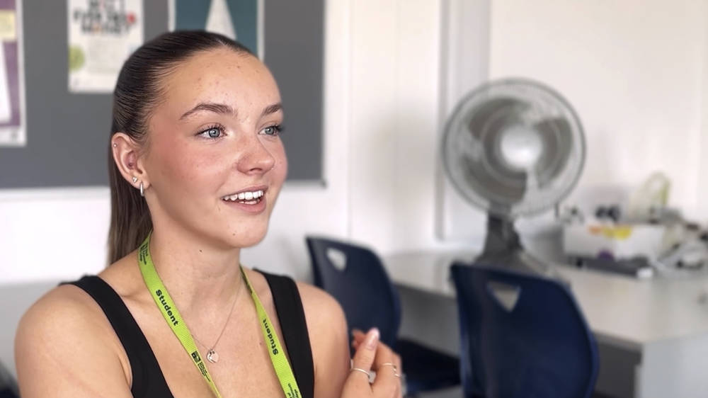 Tahlia – Dance student from COPC Sixth Form Campus.