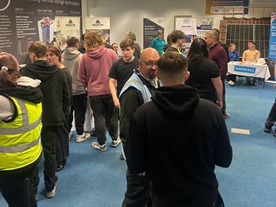 general shot of the Construction Careers Fair 