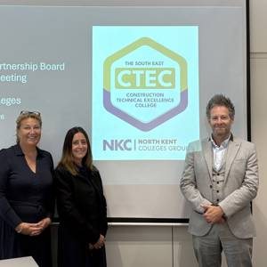 Katy Quinn, Sarah Warren and Matt Phelps at the SECTEC Partnership Board Inaugural Meeting