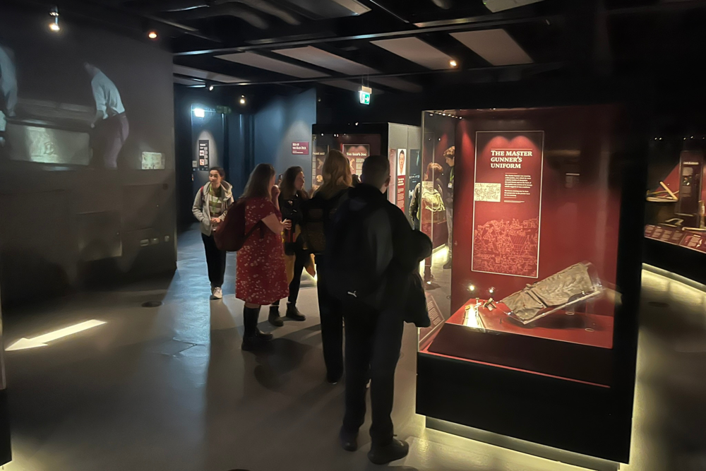 City of Portsmouth College students at Mary Rose museum