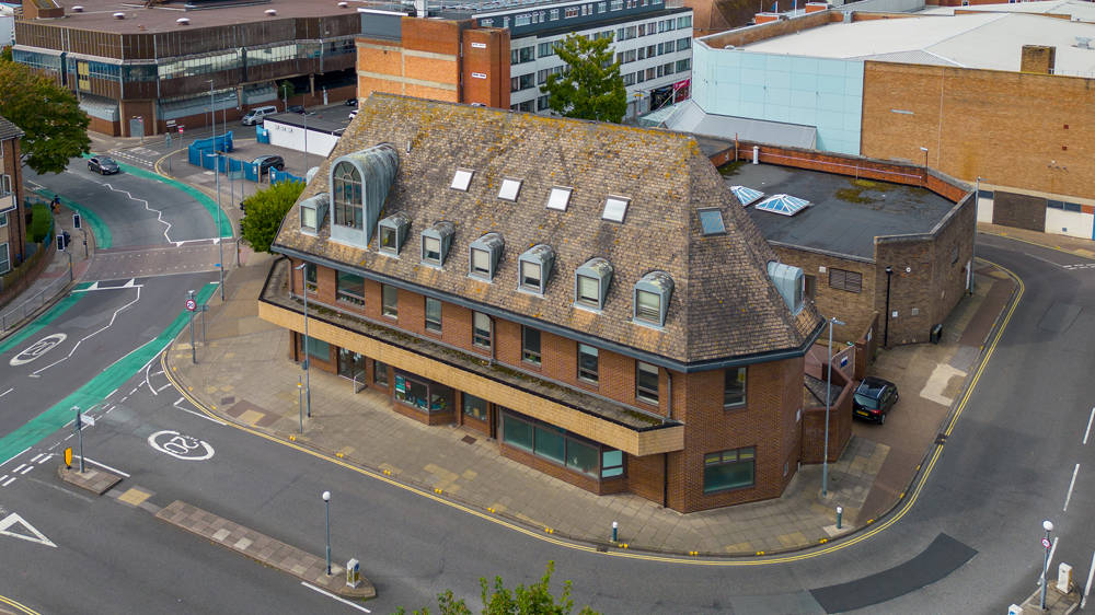 Arundel Campus building at City of Portsmouth College located on Arundel Street in Portsmouth.