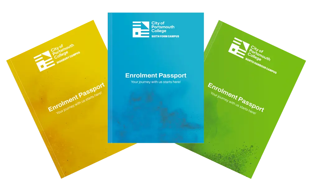 Three covers for COPC enrolment passports