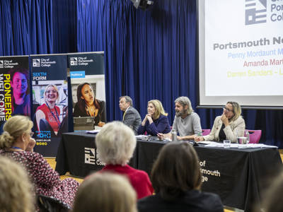 A political hustings event at Sixth Form Campus - City of Portsmouth College 