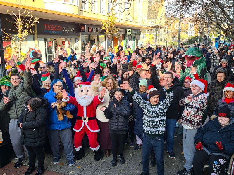 Christmas flash mob celebrates Cafe Collective launch