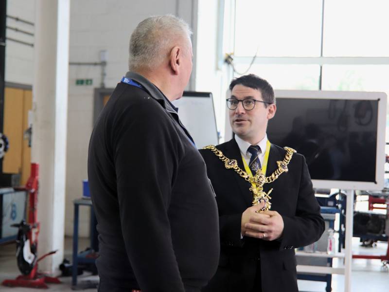 Portsmouth Lord Mayor Tom Coles in Automotive