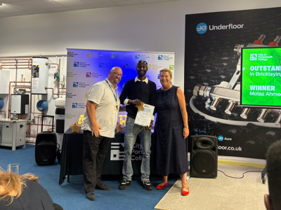 An award winner with COPC staff at the Vocational and Technical Awards 2026