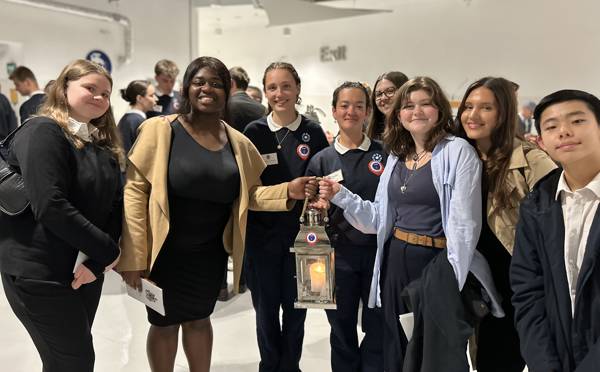 City of Portsmouth College students seen with their French counterparts