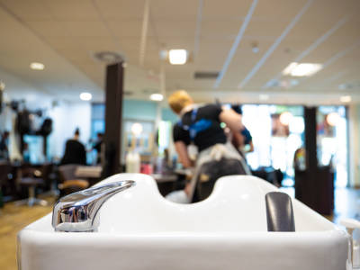 Hairdressing sinks at City of Portsmouth College 