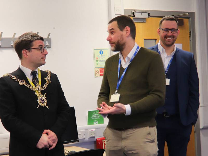 Portsmouth Lord Mayor Tom Coles in AAT Accounting