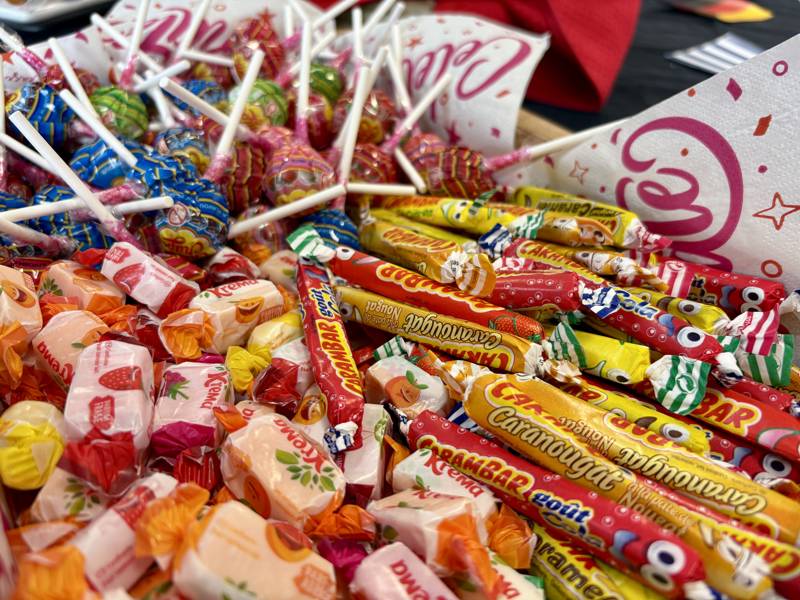A selection of continental sweets as part of celebrations for the European Day of Languages