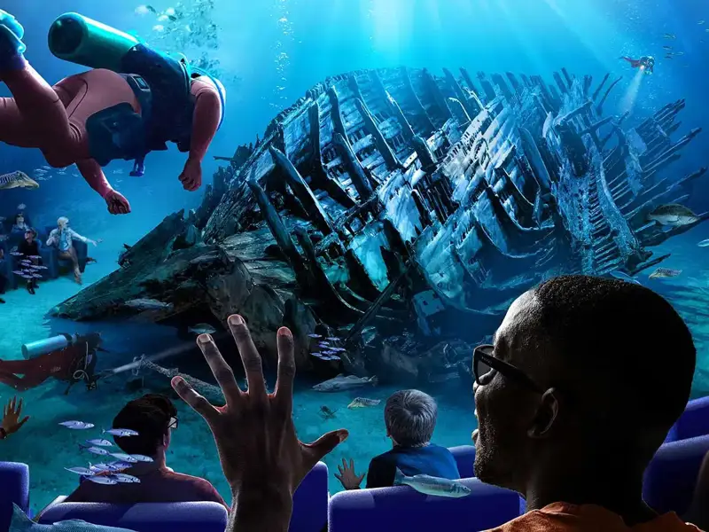 4d theatre at the Mary Rose Museum 