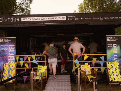 Victorious Festival - City of Portsmouth College Tech+Tour truck