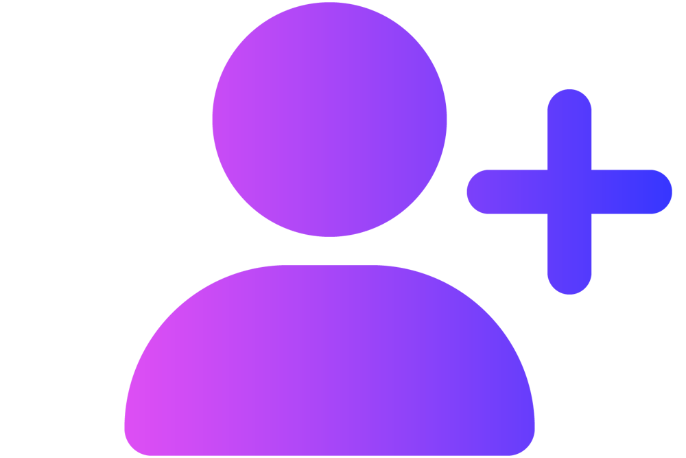 A person with a plus icon