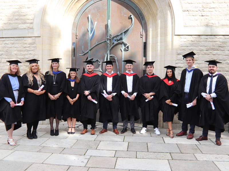 Graduates at City of Portsmouth College's 2022 Graduation Ceremony.