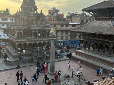 A rooftop view of Nepal 