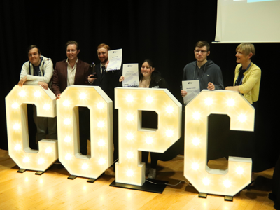 Proud students receive their awards at Supported Internship Awards hosted by City of Portsmouth College.