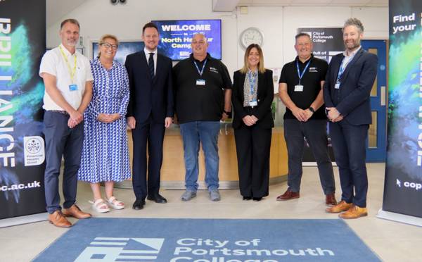 Stephen Morgan MP visiting City of Portsmouth College and meeting key members of staff 